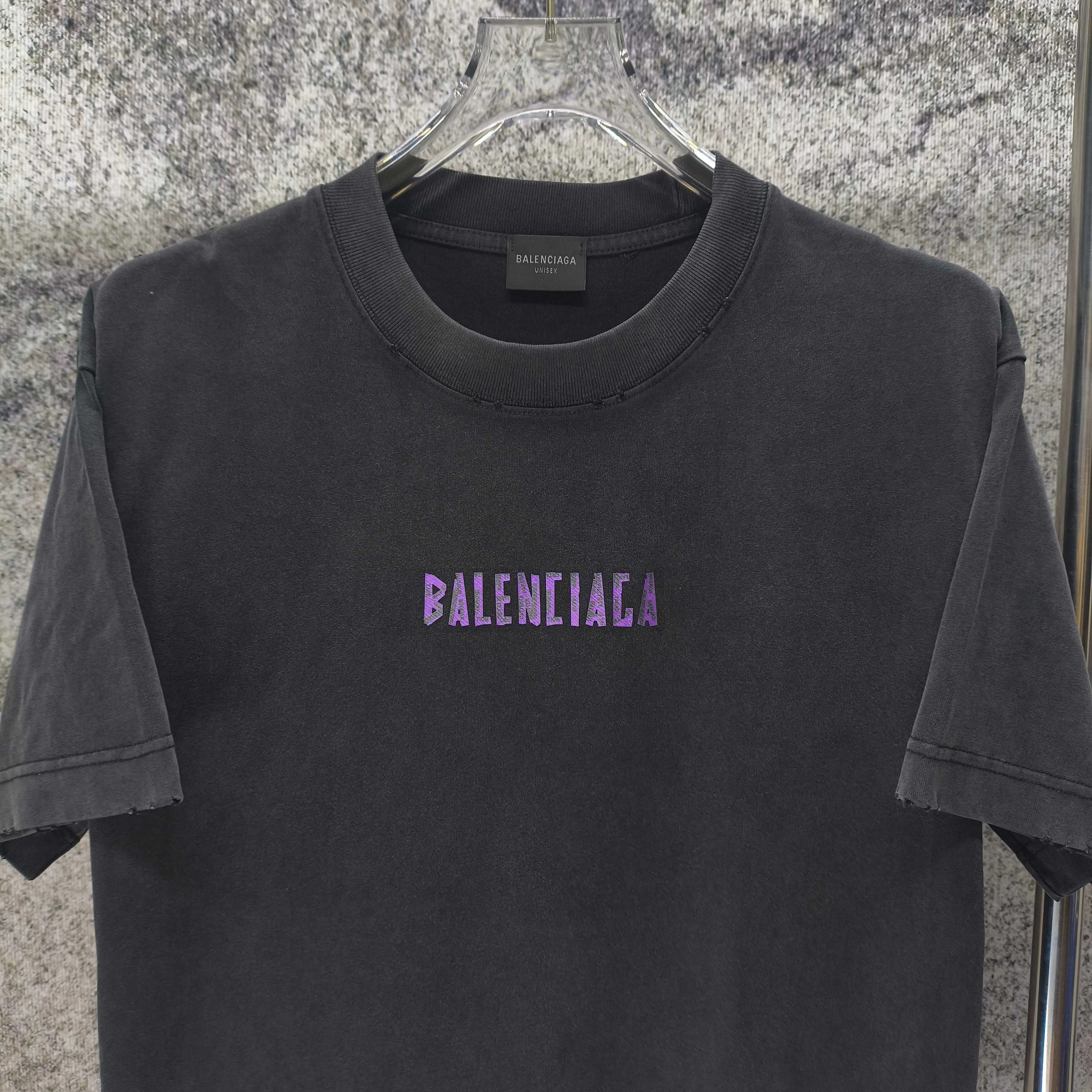 BAL* 2026 New Arrival 320g logo t Same Style Size S M L XL XXL Black White Gray